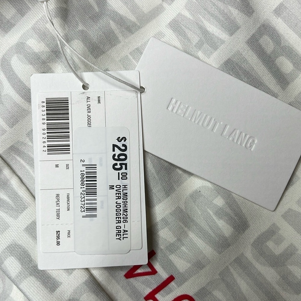 Helmut Lang White printed lounge pants M - Picture 7 of 13